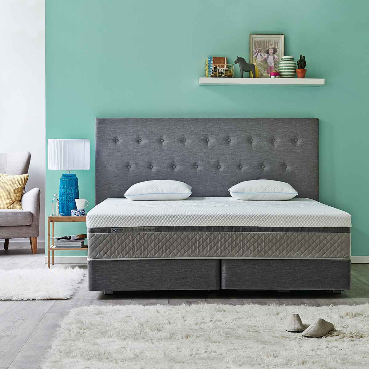 МАТРАК SEALY HYBRID PLUSH FR DARK GRAY 70008644
