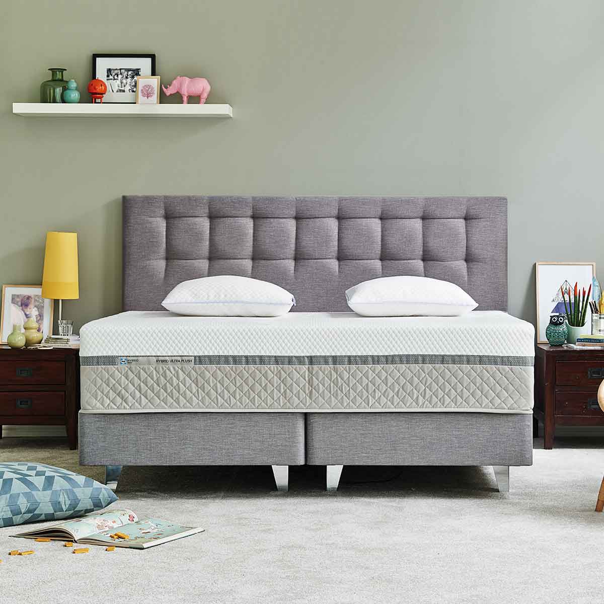 МАТРАК SEALY HYBRID PLUSH ZO LIGHT GREY 70003312